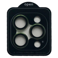 Защитное стекло Camera Metal на камеру iPhone 14 Pro /14 Pro Max (Зеленый / Green)