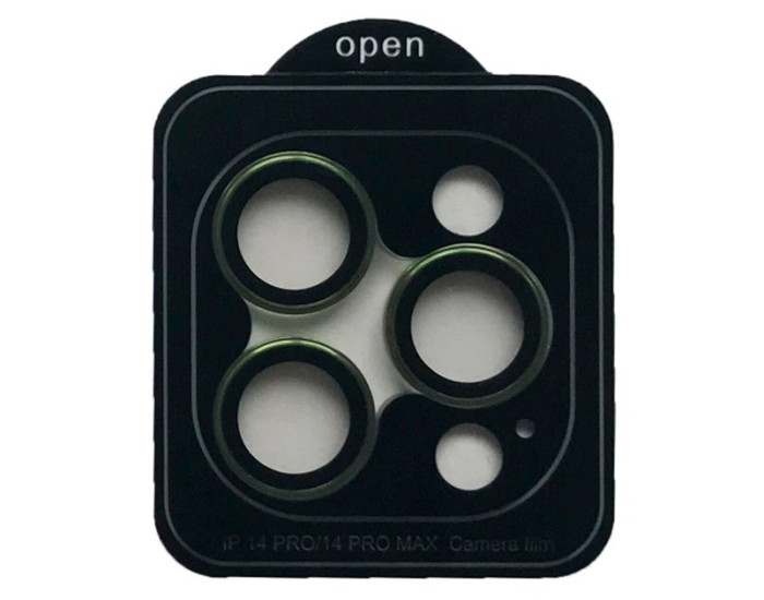 Защитное стекло Camera Metal на камеру iPhone 14 Pro /14 Pro Max (Зеленый / Green)