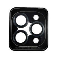 Защитное стекло Camera Metal на камеру iPhone 15 Pro /15 Pro Max (Темно-синий / Dark Blue)