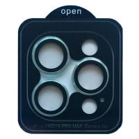 Защитное стекло Camera Metal на камеру iPhone 16 Pro /16 Pro Max, Blue