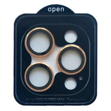 Защитное стекло Camera Metal на камеру iPhone 16 Pro /16 Pro Max, Gold