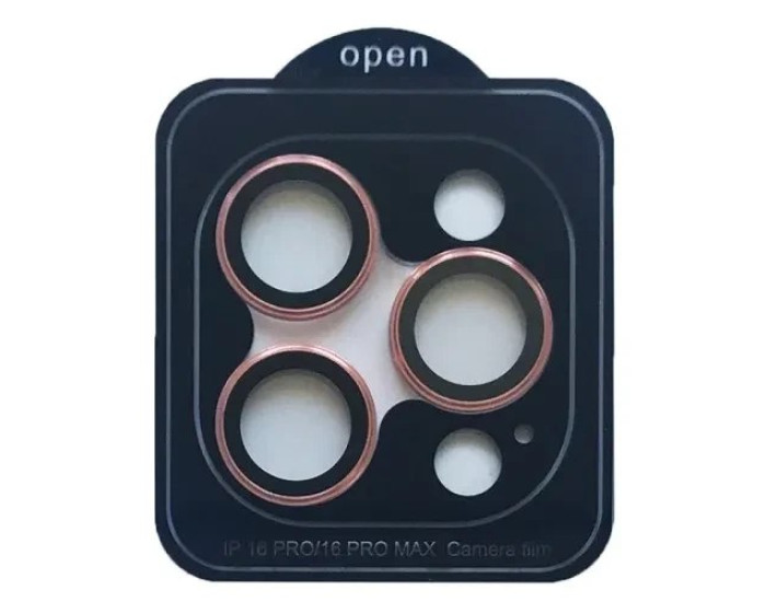 Защитное стекло Camera Metal на камеру iPhone 16 Pro /16 Pro Max, Pink