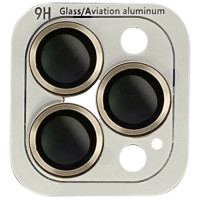 Захисне Скло Metal Classic на камеру iPhone 12 Pro/11 Pro/11 Pro Max (Золотий / Gold)