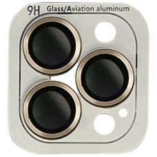 Защитное стекло Metal Classic на камеру iPhone 12 Pro/11 Pro/11 Pro Max (Золотой / Gold)