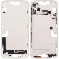 Рамка кріплення корпуси iPhone 14 Plus, White з кнопками и сіткою (EU)