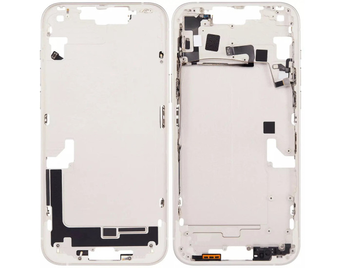 Рамка кріплення корпуси iPhone 14 Plus, White з кнопками и сіткою (EU)