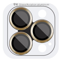 Защитное стекло Metal Classic на камеру iPhone 14 Pro/14 Pro Max (Золотой / Gold)