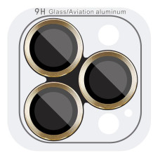 Защитное стекло Metal Classic на камеру iPhone 14 Pro/14 Pro Max (Золотой / Gold)