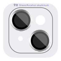 Защитное стекло Metal Classic на камеру iPhone 14 /14 Plus (Серебряный / Silver)