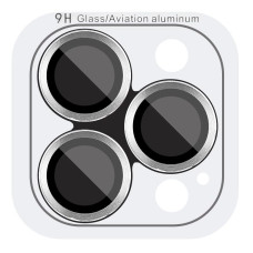 Защитное стекло Metal Classic на камеру iPhone 14 Pro/14 Pro Max (Серебряный / Silver)
