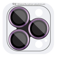 Захисне Скло Metal Classic на камеру iPhone 14 Pro/14 Pro Max (Темно-Фіолетовий / Deep Purple)