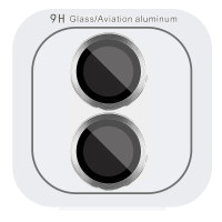 Защитное стекло Metal Classic на камеру iPhone 16 /16 Plus (Серебряный / Silver)