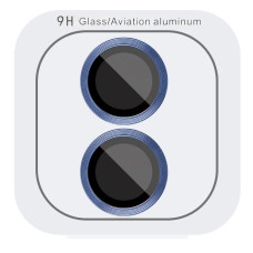 Защитное стекло Metal Classic на камеру iPhone 16 /16 Plus (Синий / Ultramarine)