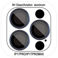 Захисне Скло Metal Classic на камеру iPhone 17 Pro /17 Pro Max (Синій / Dark Blue)