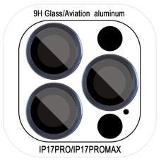 Защитное стекло Metal Classic на камеру iPhone 17 Pro /17 Pro Max (Синий / Dark Blue)
