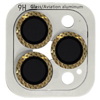 Захисне Скло Metal Shine на камеру iPhone 14 Pro/14 Pro Max (Золотий / Gold)