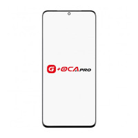Стекло фронтальное с OCA-пленкой для Samsung G998 Galaxy S21 Ultra, черное, оригинал, G+OCA PRo