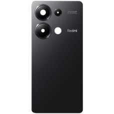 Задняя панель корпуса Xiaomi Redmi Note 13 Pro 4G, Black со стеклом камеры