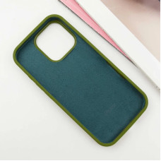 Чехол-силикон оригинал Full Soft Matte iPhone 15 Pro Max, оливковый