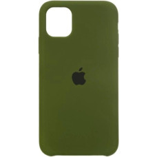 Чехол-силикон оригинал Full Soft Matte iPhone 15 Pro Max, темно-оливковый