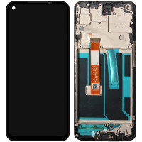 Дисплей с сенсорным экраном (модуль) OnePlus Nord N10 5G. черный, с рамкой, оригинал
