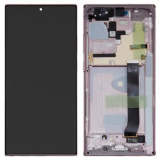 Дисплей с сенсорным экраном (модуль) Samsung N985 Note 20 Ultra, бронзовый с рамкой, сервисная упаковка, оригинал