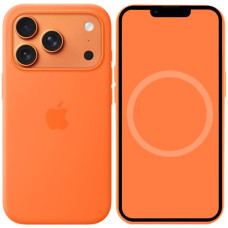 Чехол-силикон оригинал Full Soft Matte with MagSafe and Animation iPhone 17 Pro Max, Orange