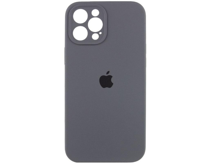 Чехол-силикон оригинал Full Camera Soft Matte iPhone 12 Pro Max, Dark grey