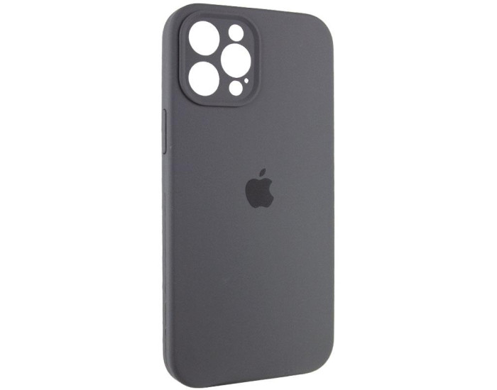 Чехол-силикон оригинал Full Camera Soft Matte iPhone 12 Pro Max, Dark grey