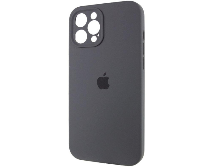 Чехол-силикон оригинал Full Camera Soft Matte iPhone 12 Pro Max, Dark grey