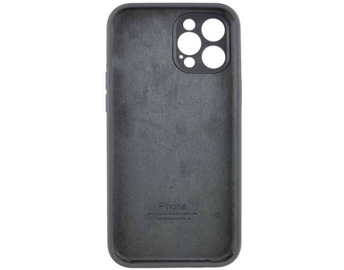 Чехол-силикон оригинал Full Camera Soft Matte iPhone 12 Pro Max, Dark grey
