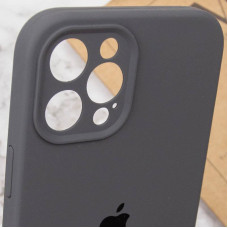 Чехол-силикон оригинал Full Camera Soft Matte iPhone 12 Pro Max, Dark grey