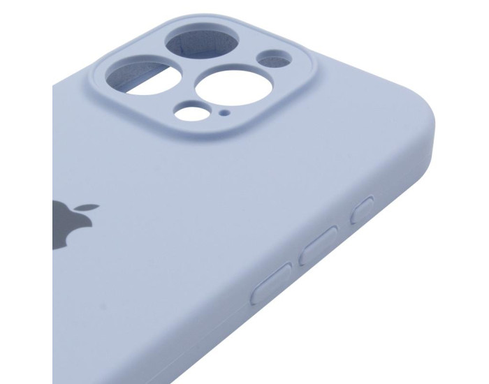Чехол-силикон оригинал Full Camera Protective iPhone 14 Pro Max (Голубой / Lilac Blue)