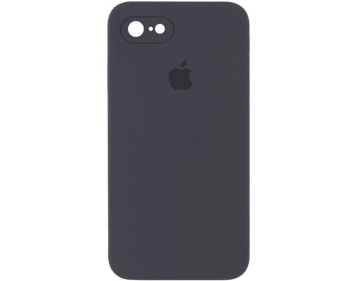 Чехол-силикон оригинал Square Cover Soft Matte Full Camera iPhone 7 /8 /SE 2020, Dark grey