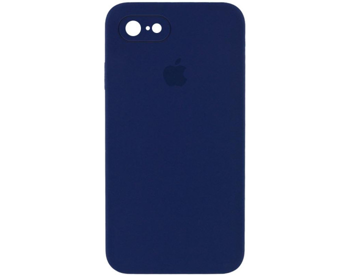 Чехол-силикон оригинал Square Cover Soft Matte Full Camera iPhone 7 /8 /SE 2020, Midnight blue