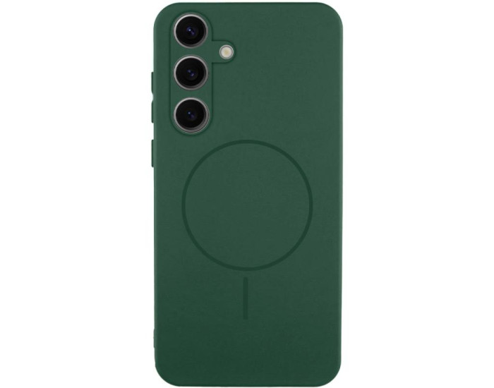Чохол-силікон Lakshmi Full Camera with MagFit Samsung S26 (Зелений / Dark green)