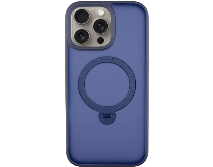 Чохол-силікон Ummi Colorful with MagSafe HQ Ring iPhone 15 Pro (Синій / Dark Blue)