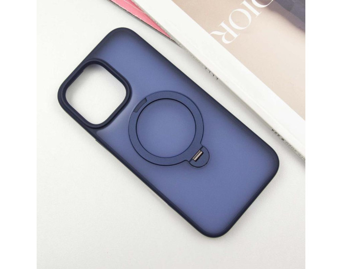 Чохол-силікон Ummi Colorful with MagSafe HQ Ring iPhone 15 Pro (Синій / Dark Blue)