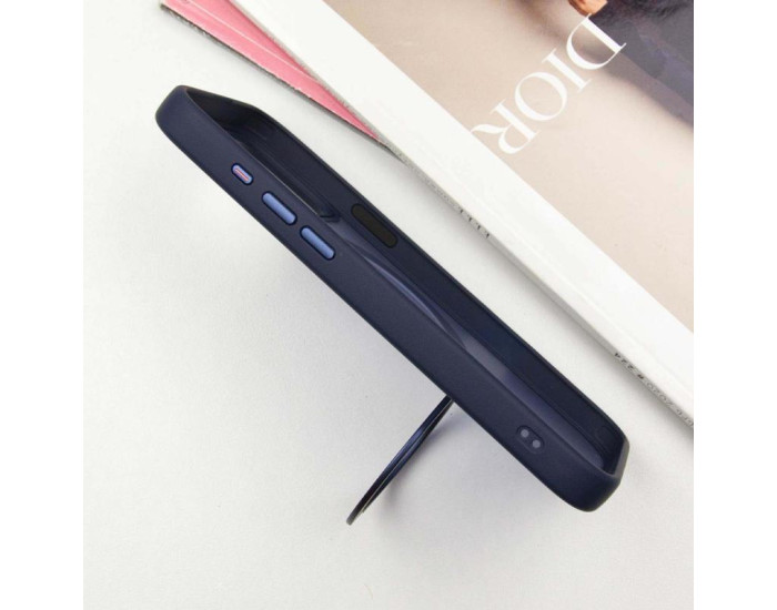 Чохол-силікон Ummi Colorful with MagSafe HQ Ring iPhone 15 Pro (Синій / Dark Blue)