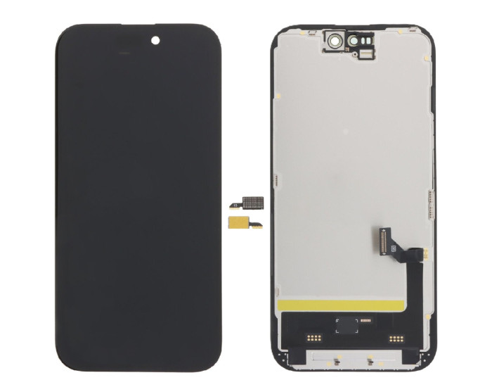 Дисплей з сенсорним екраном (модуль) iPhone 15, чорний, OLED Hard, DD (без мікросхеми)
