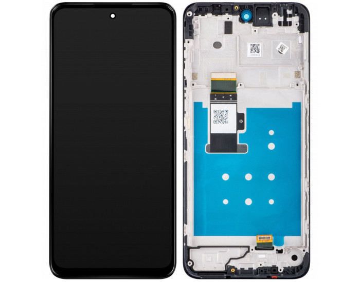 Дисплей з сенсорним екраном (модуль) Motorola XT2331 Moto G13 / XT2333 Moto G23, чорний з рамкою, оригінал