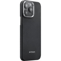Чохол PC PITAKA with Magsafe iPhone 15 Pro, Black/Grey