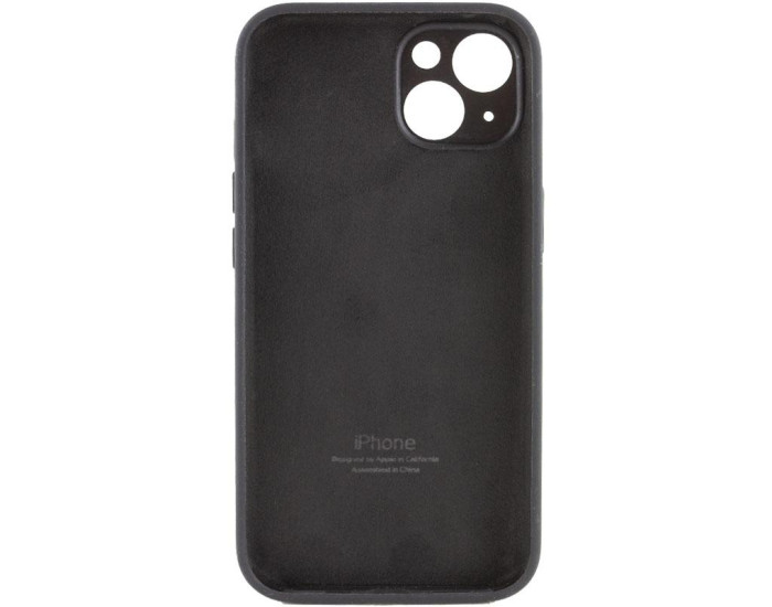 Чехол-силикон оригинал Full Camera Soft Matte iPhone 15 Plus (Черный / Black)