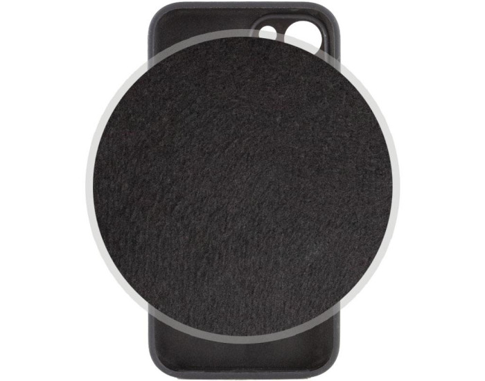 Чехол-силикон оригинал Full Camera Soft Matte iPhone 15 Plus (Черный / Black)