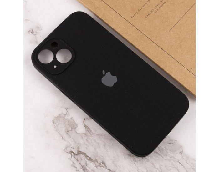 Чехол-силикон оригинал Full Camera Soft Matte iPhone 15 Plus (Черный / Black)