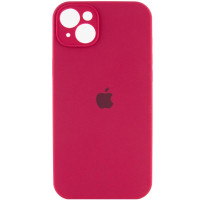 Чохол-силікон оригінал Full Camera Soft Matte iPhone 15 Plus ( червоний / Rose red )