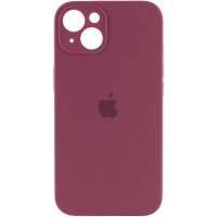 Чехол-силикон оригинал Full Camera Soft Matte iPhone 15 Plus ( Бордовый / Plum )