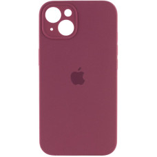 Чехол-силикон оригинал Full Camera Soft Matte iPhone 15 Plus ( Бордовый / Plum )