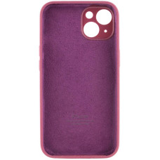 Чехол-силикон оригинал Full Camera Soft Matte iPhone 15 Plus ( Бордовый / Plum )