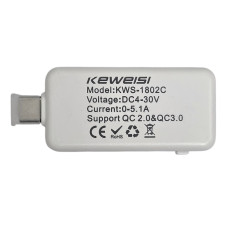 Тестер Type-C цифровой Keweisi KWS-1802c, белый